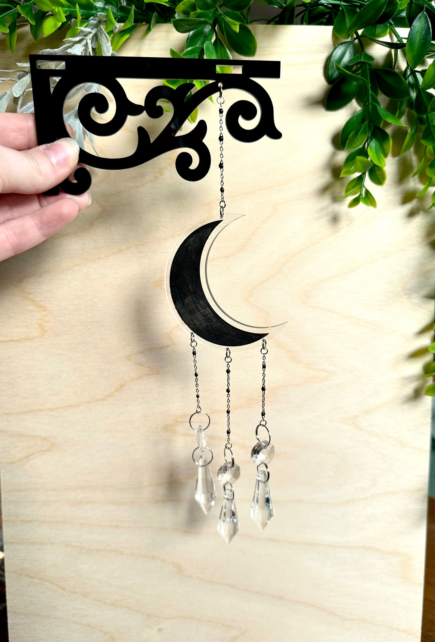 Sun and Moon Suncatcher Corner Hanger
