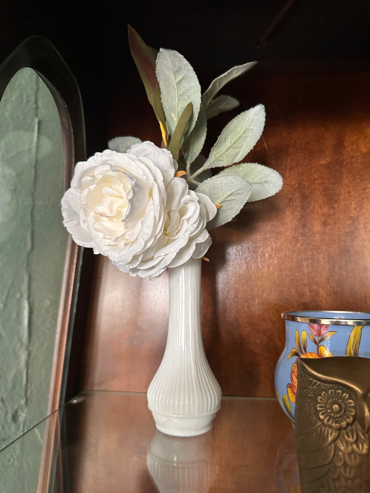 Vintage Milk Glass Bud Vase