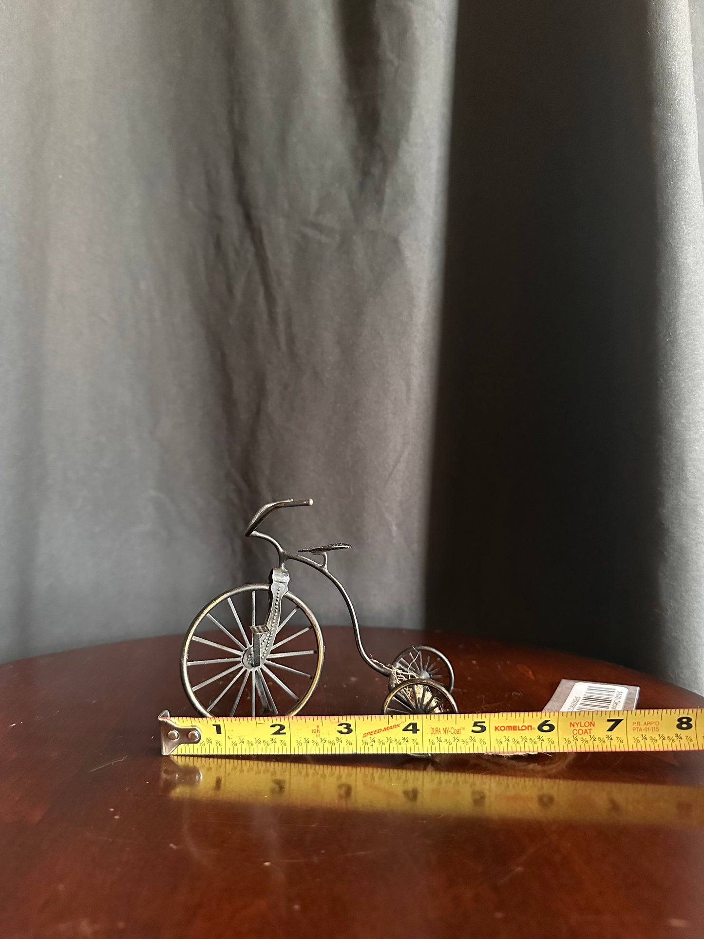 Decorative metal tricycle