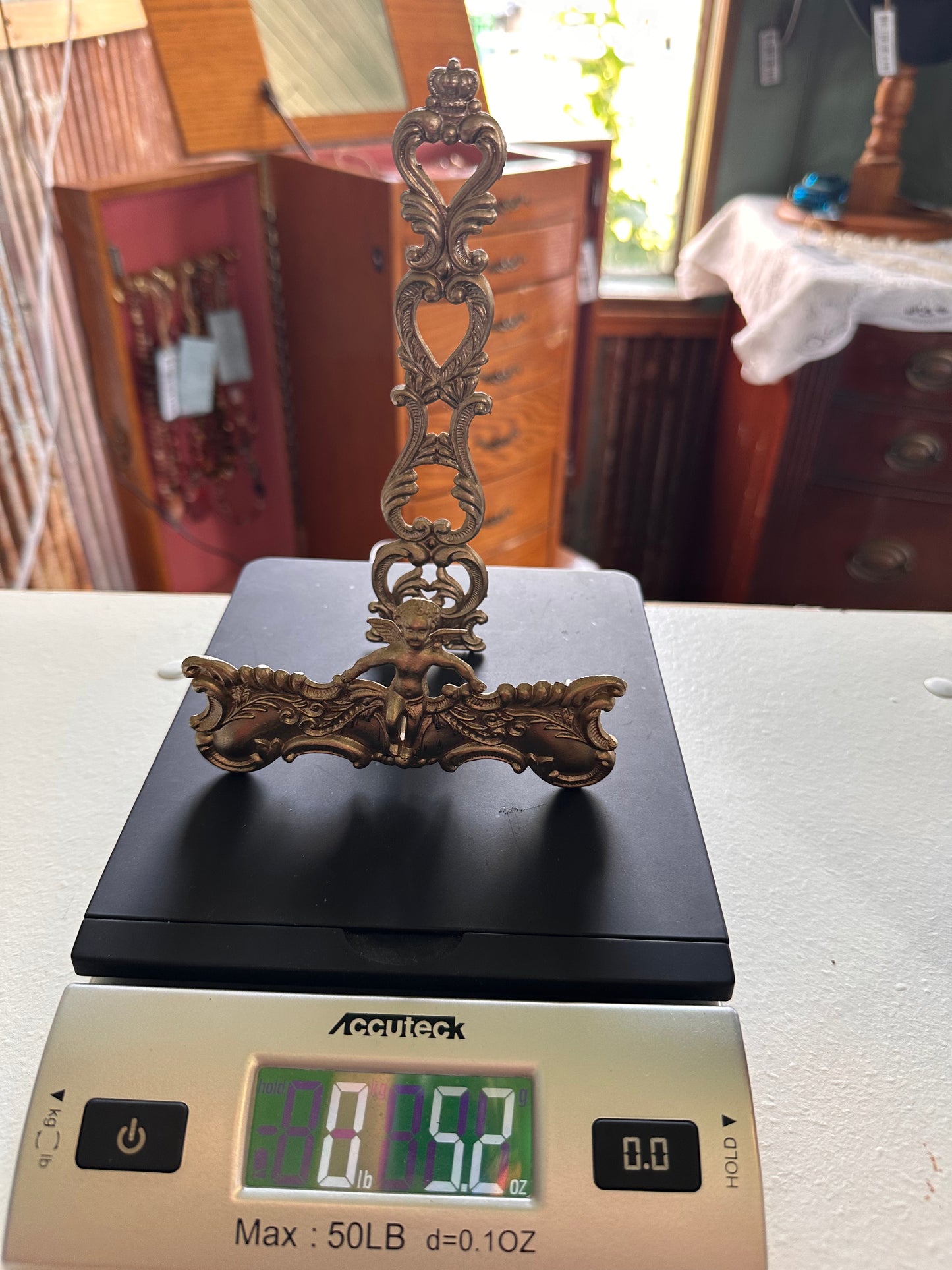 Silver Cherub Easel