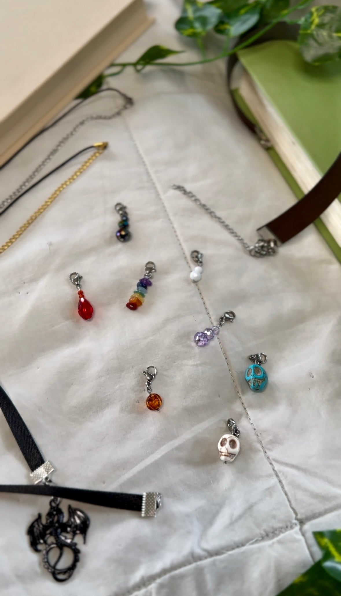 Beaded Bookmark/Dust Plug Charms