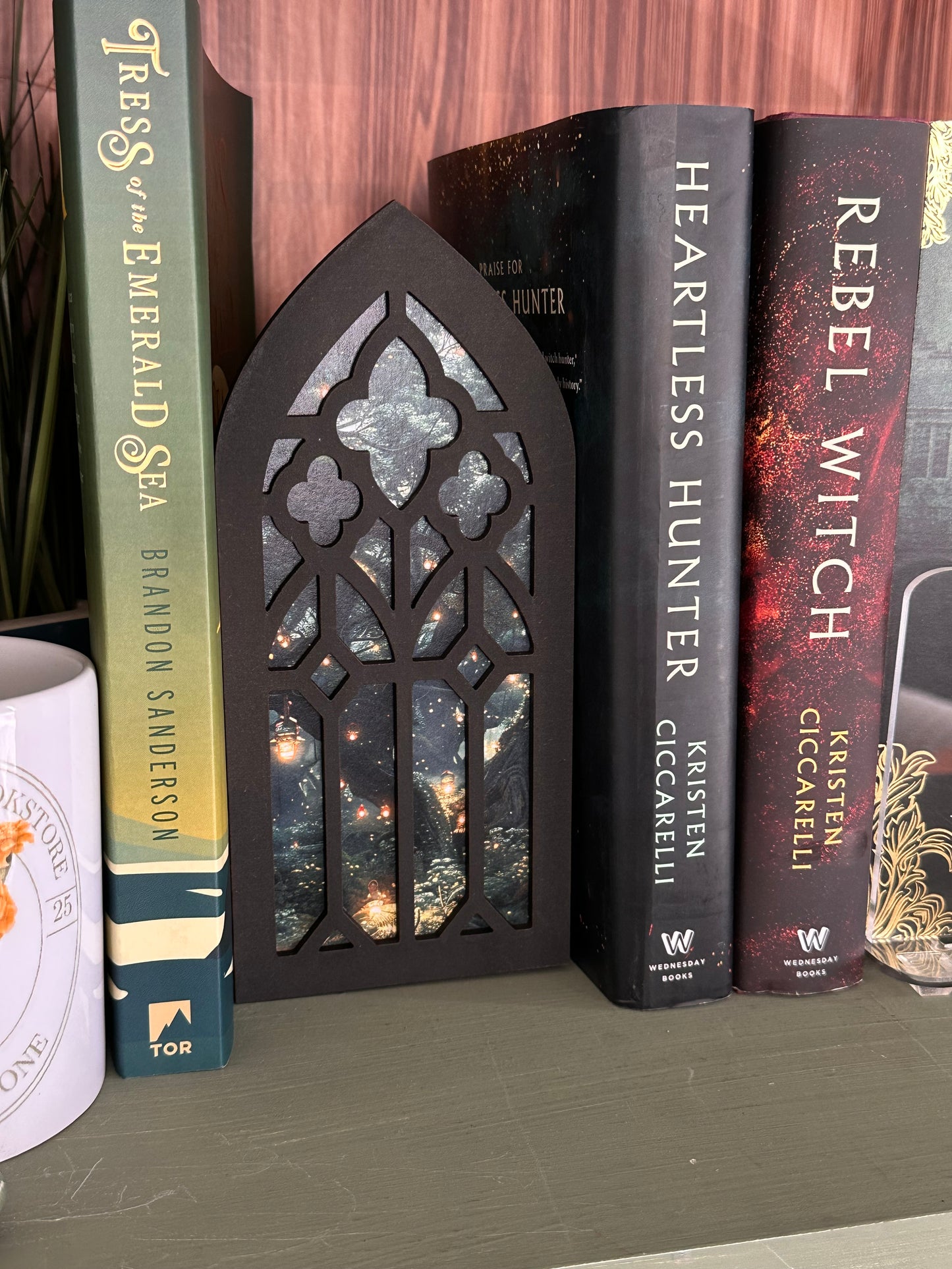 Window Arch Bookshelf Decor - Fantasy/Magical Image