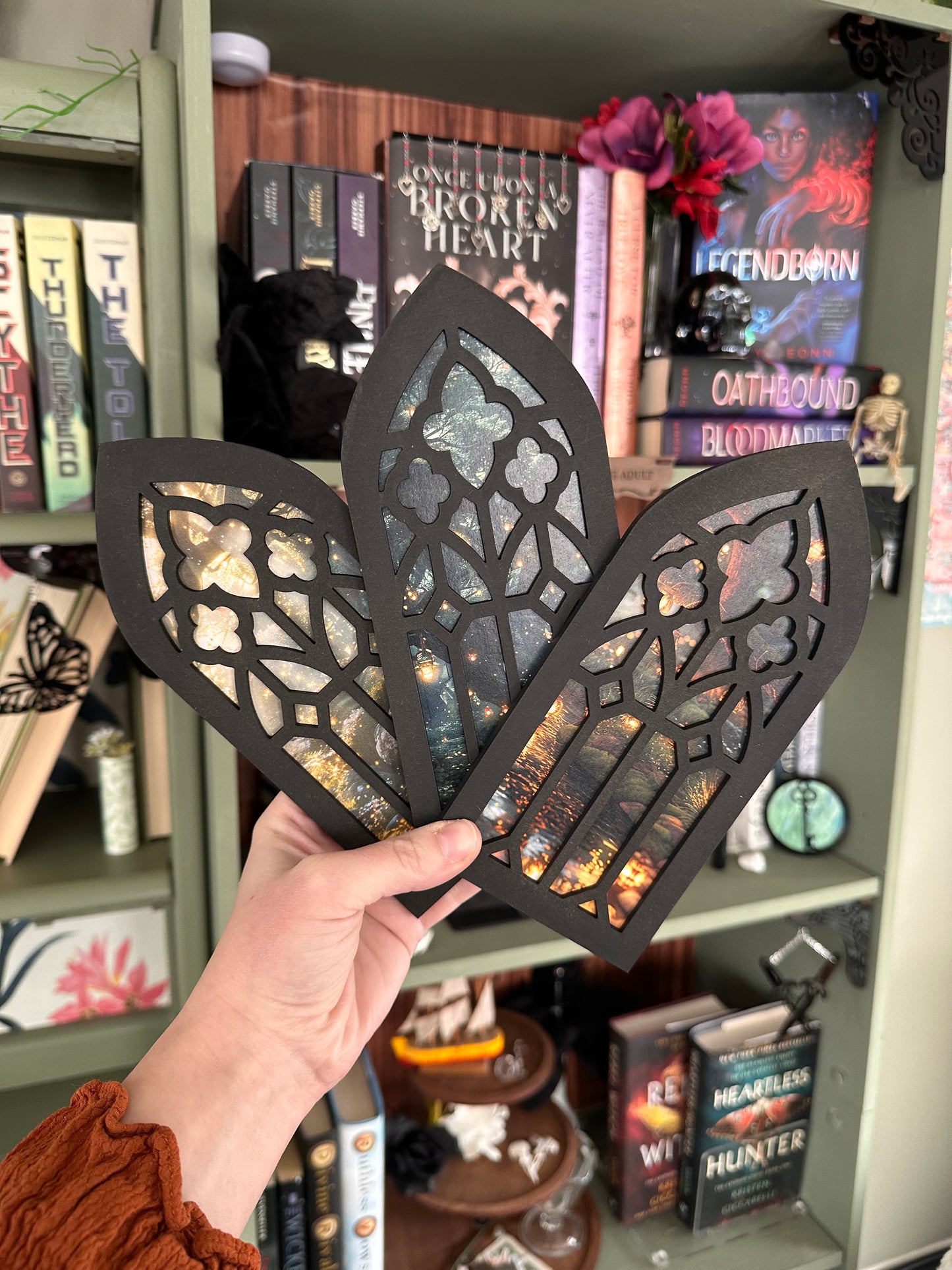 Window Arch Bookshelf Decor - Fantasy/Magical Image