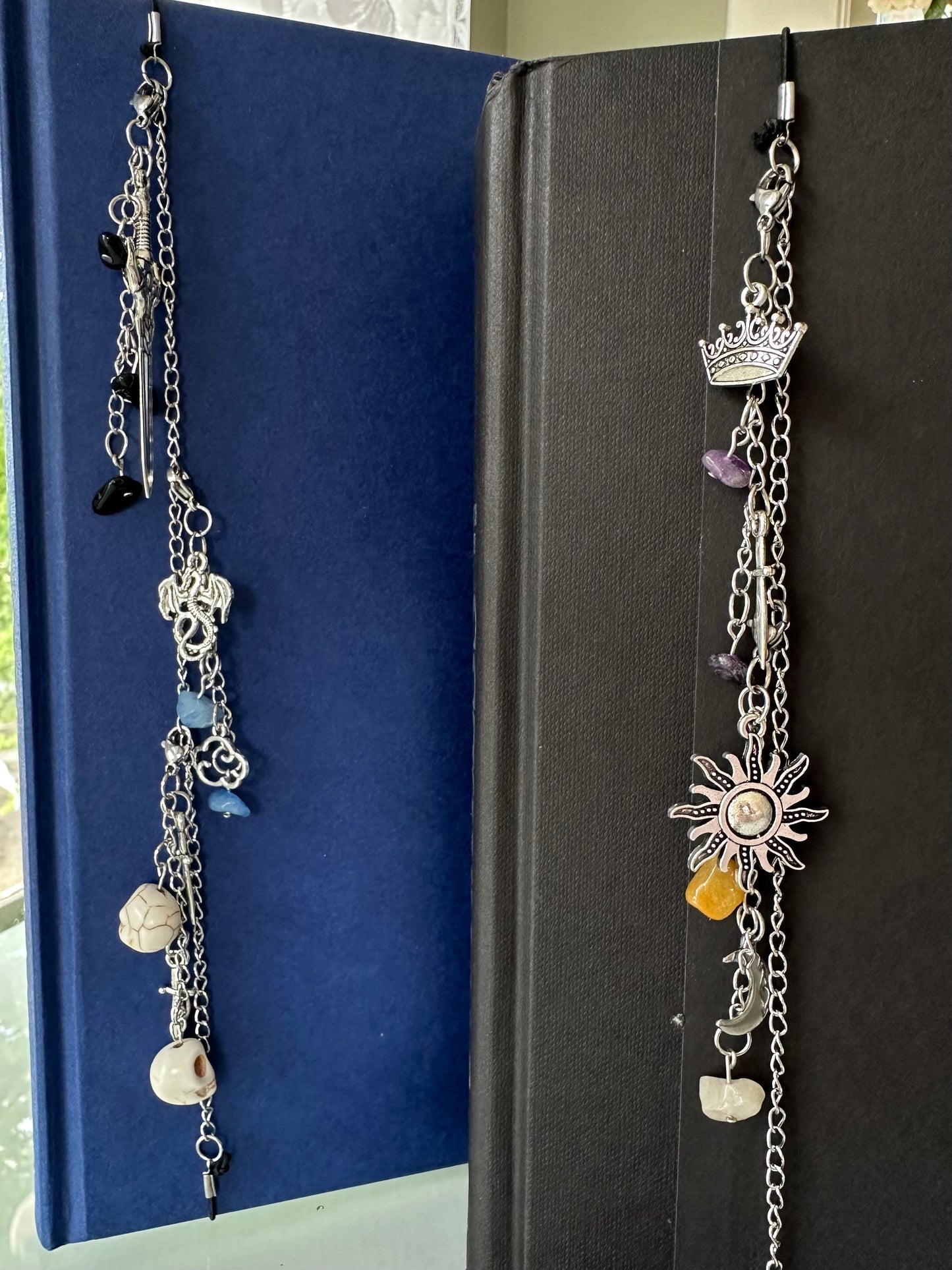 Sun & Moon Charm Chain Bookmark