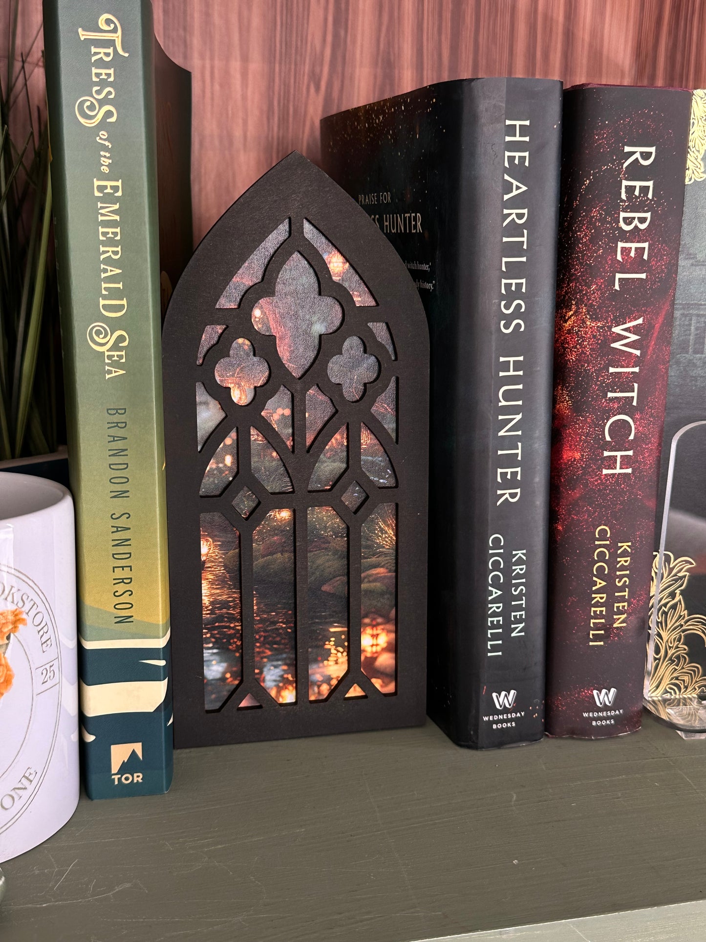 Window Arch Bookshelf Decor - Fantasy/Magical Image