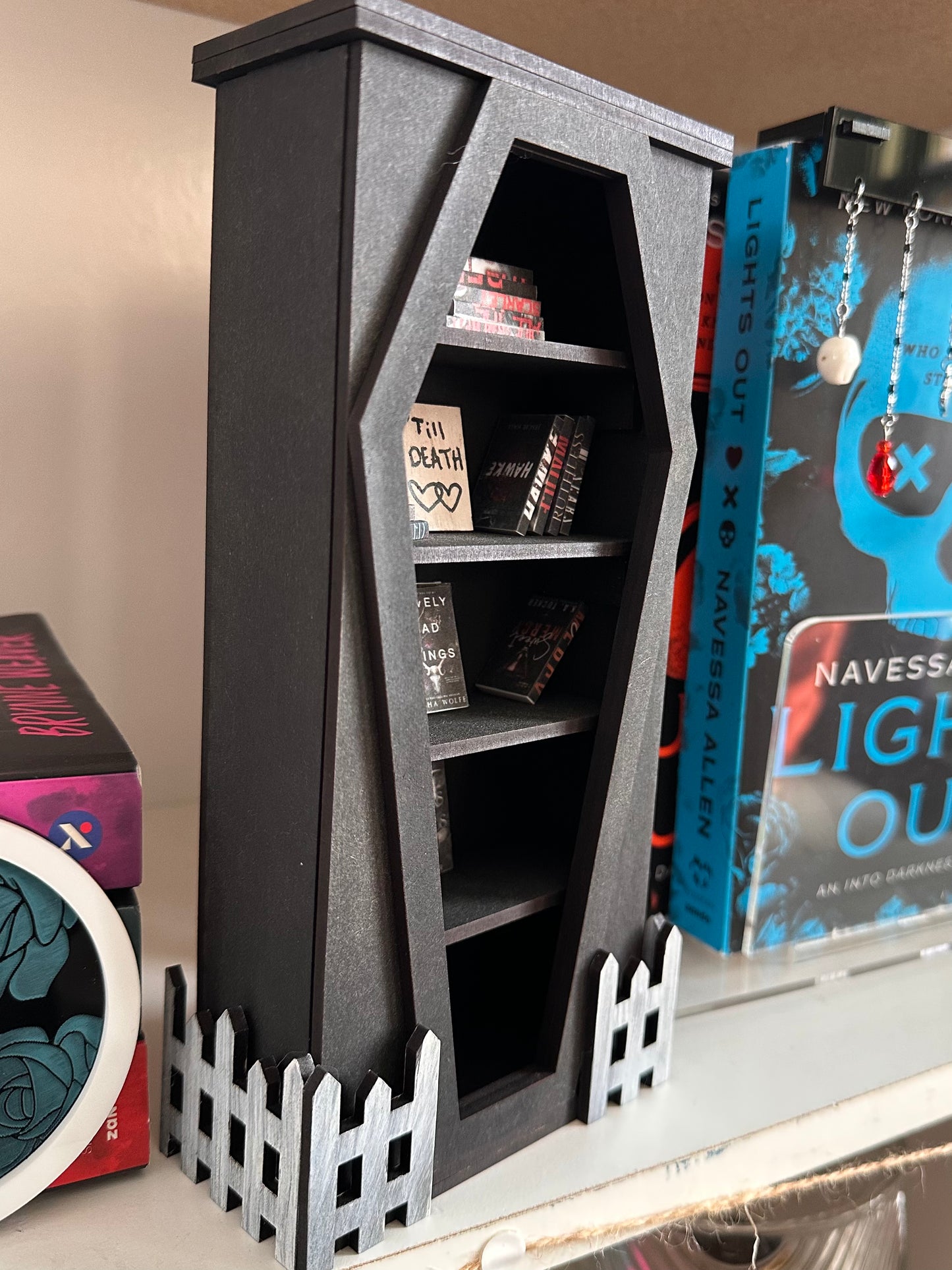 Coffin Mini Bookshelf - SVG Digital Cut File for Laser Cutters