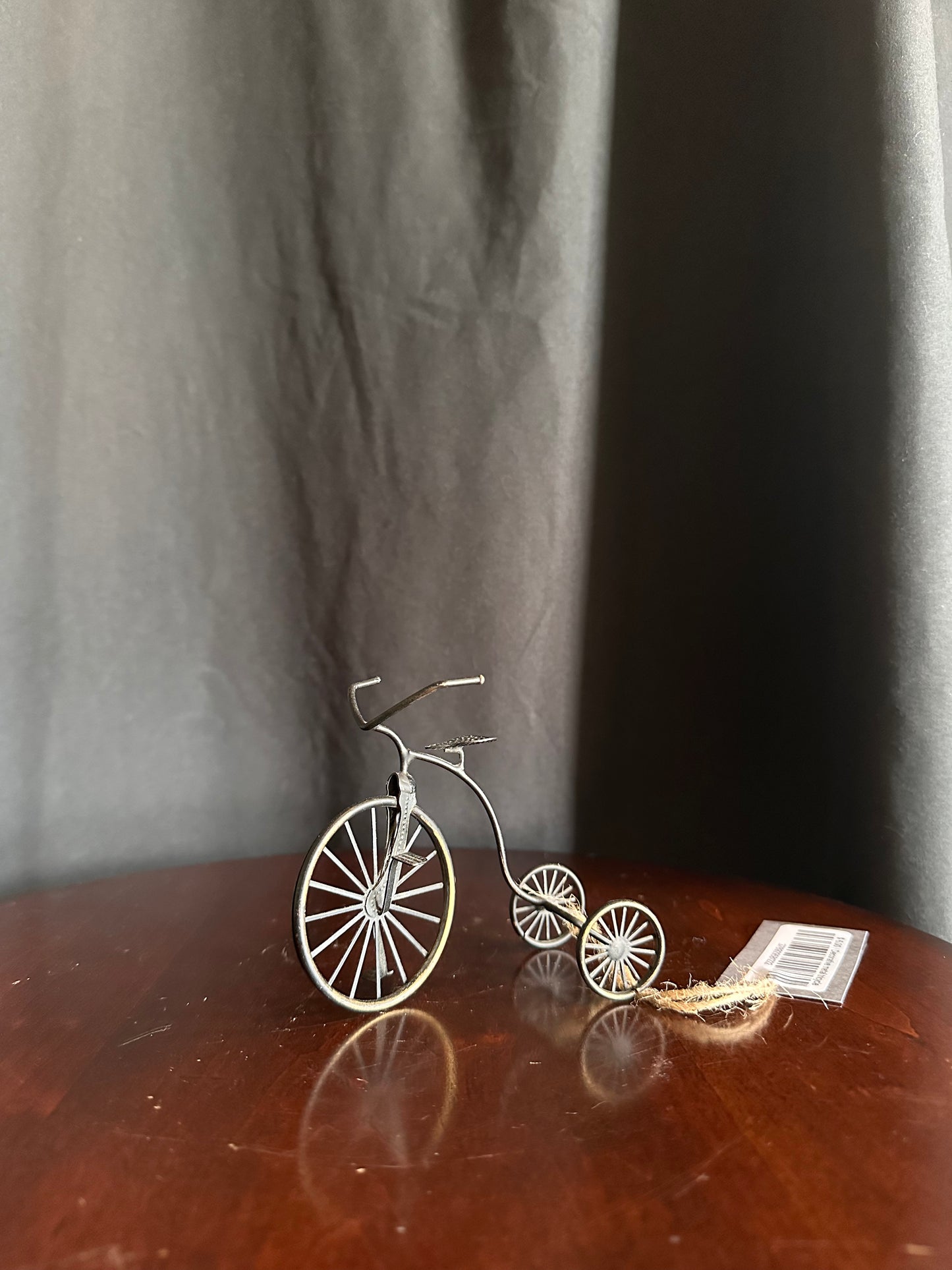 Decorative metal tricycle