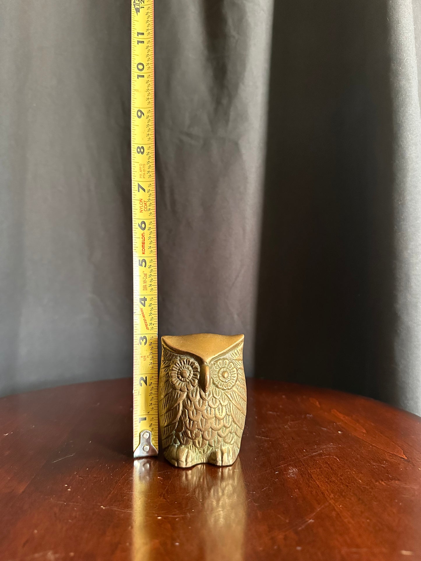 Vintage brass owl figurine