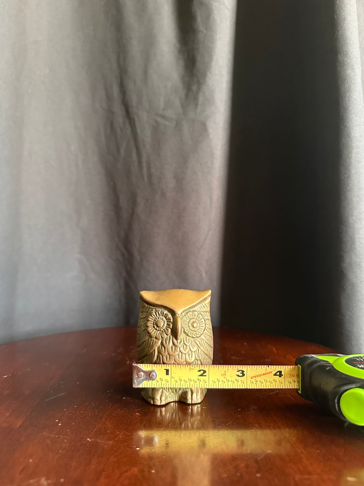 Vintage brass owl figurine