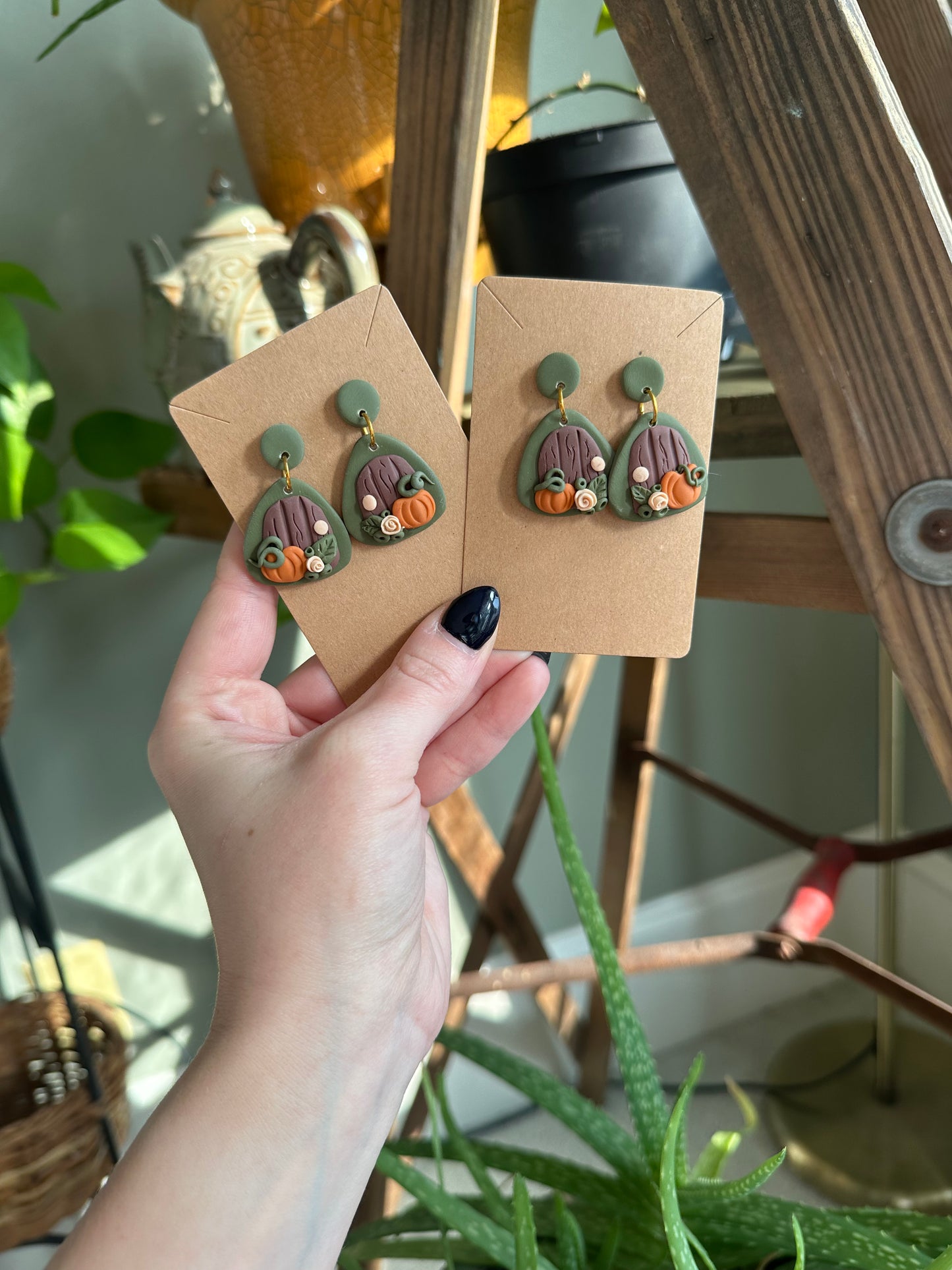 (CLEARANCE) Front Door Fall Vibes-Polymer Clay Earrings