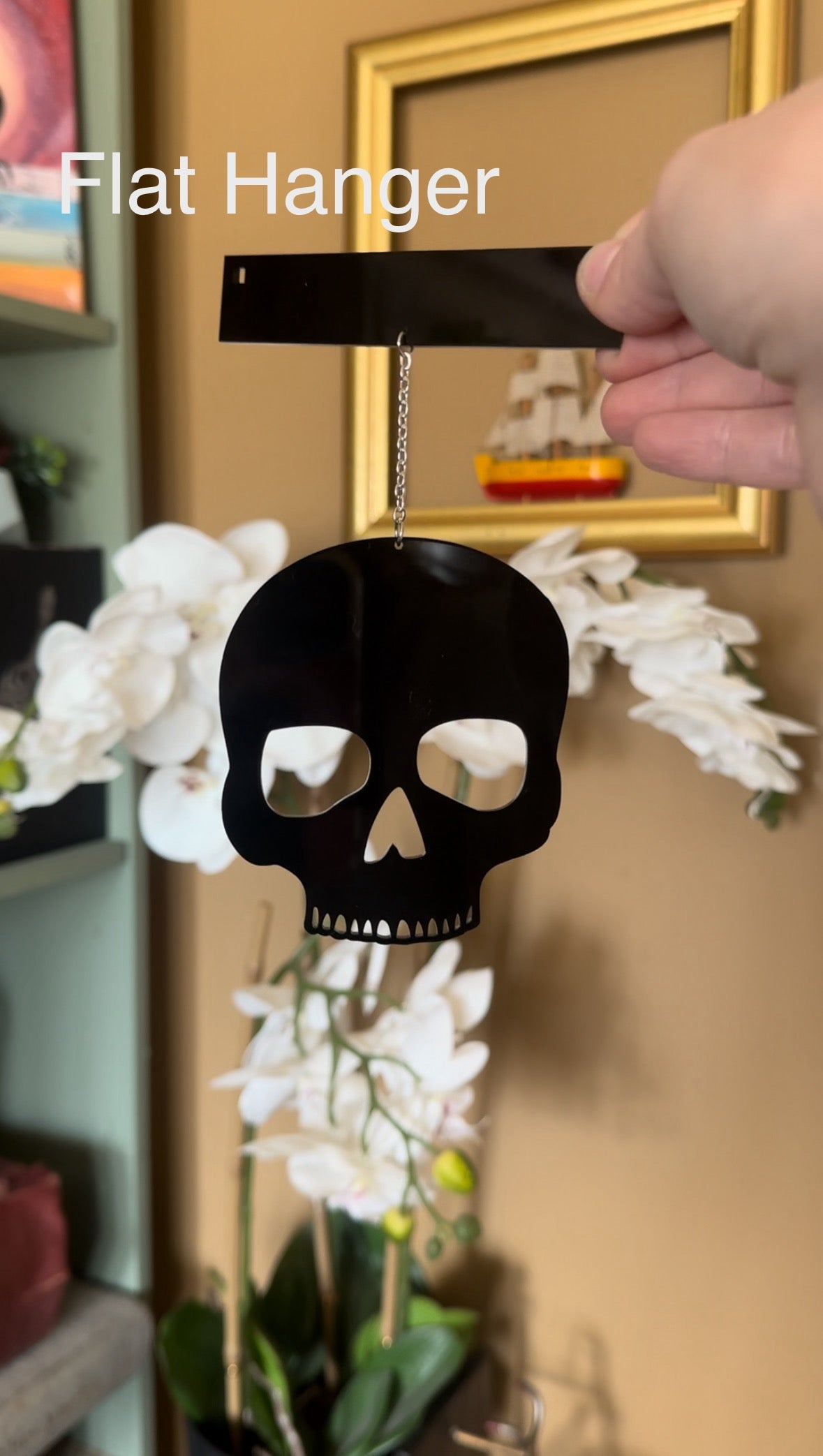 Skull-Snake Shelf Hanger