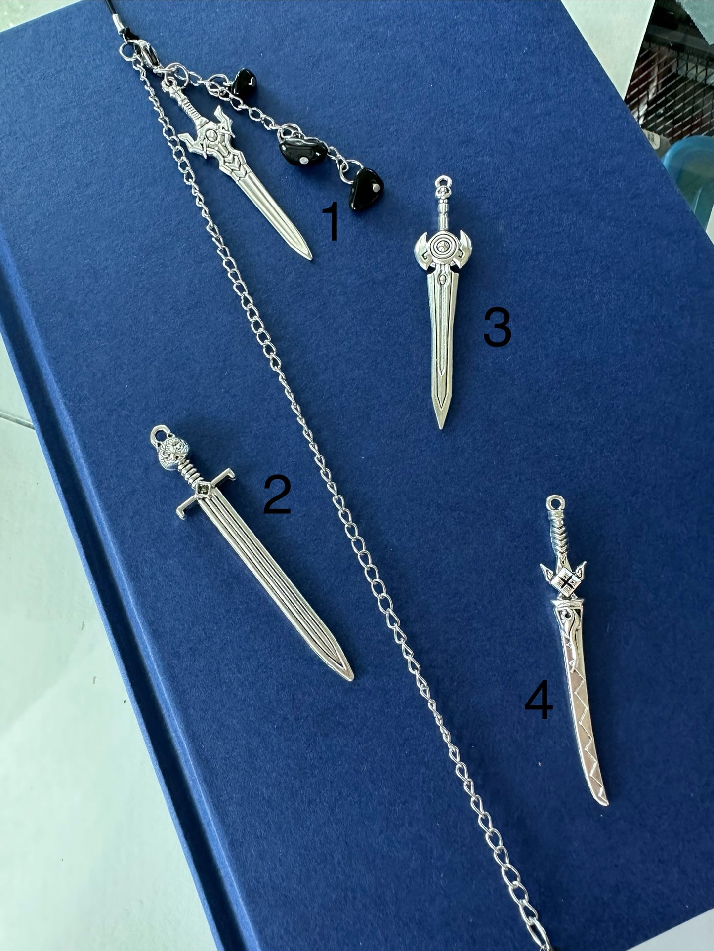 Sword Charm Chain Bookmark