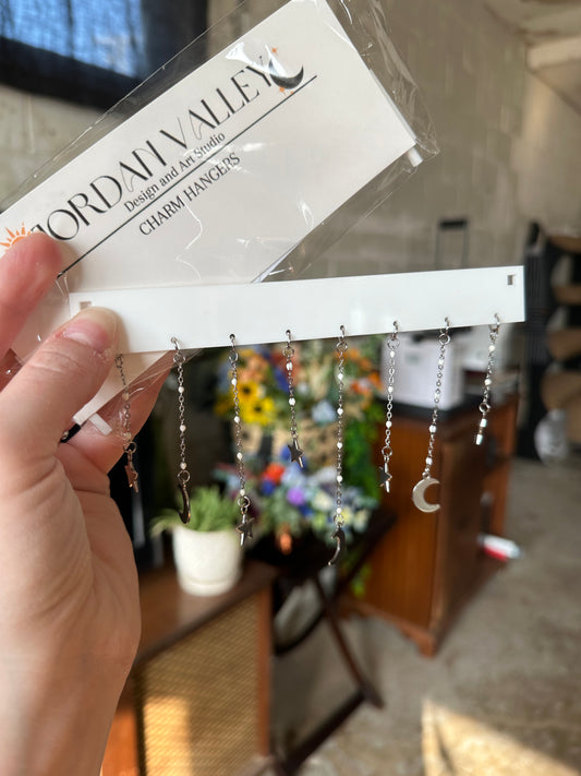 (CLEARANCE) White Acrylic Hangers