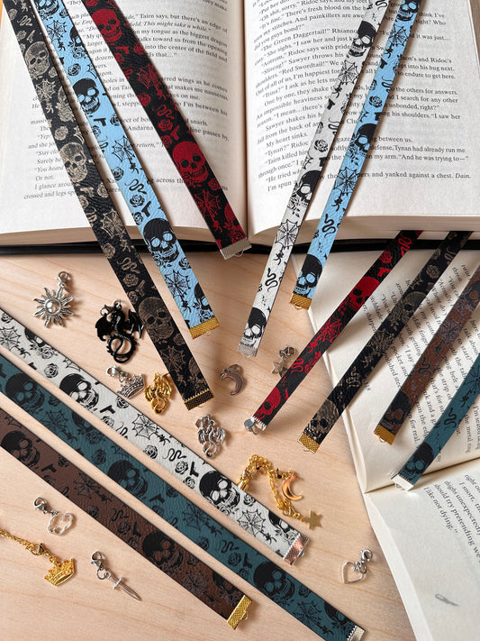 PRE-ORDER Bookmark Bracelet - Dark Engraving