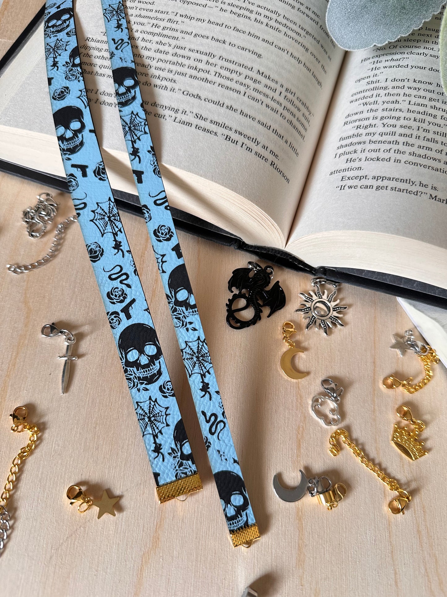 PRE-ORDER Bookmark Bracelet - Dark Engraving