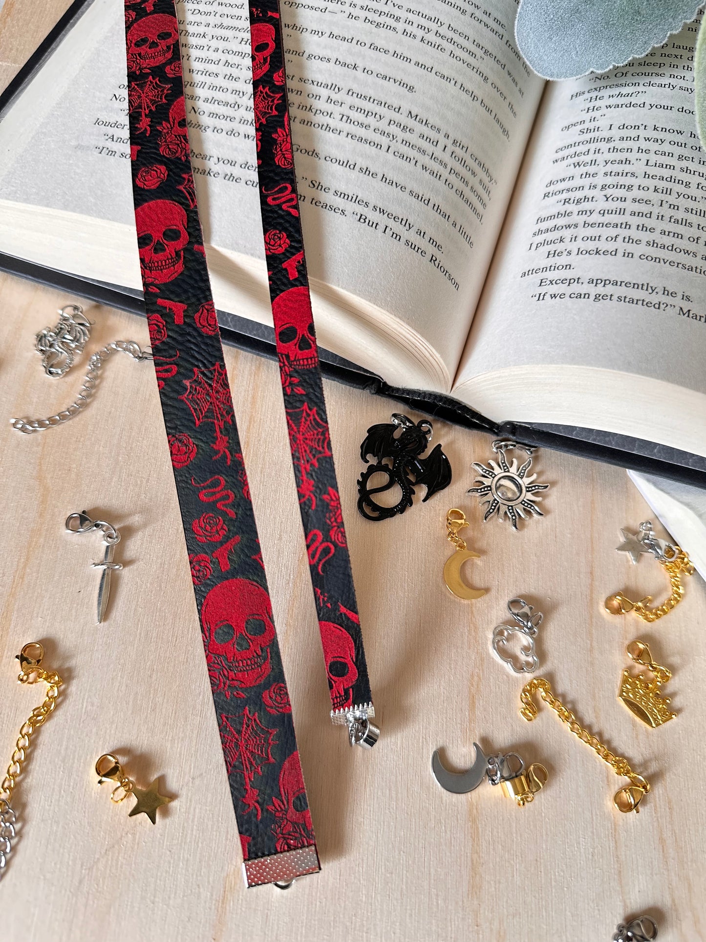 PRE-ORDER Bookmark Bracelet - Dark Engraving